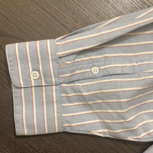 H&M Large Cropped Stripped Collared Button Down - Picture 10 of 10